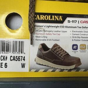 Carolina Women's Lightweight ESD Aluminum Toe Oxford Shoes, - Size 6 W
